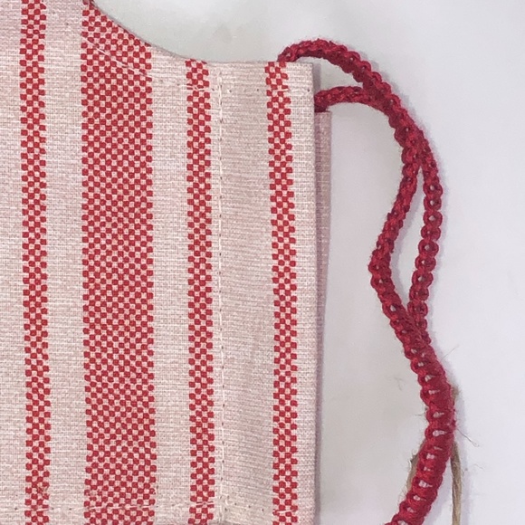 REUSABLE WASHABLE 100% Cotton Red Stripe Face Mask - Picture 11 of 16